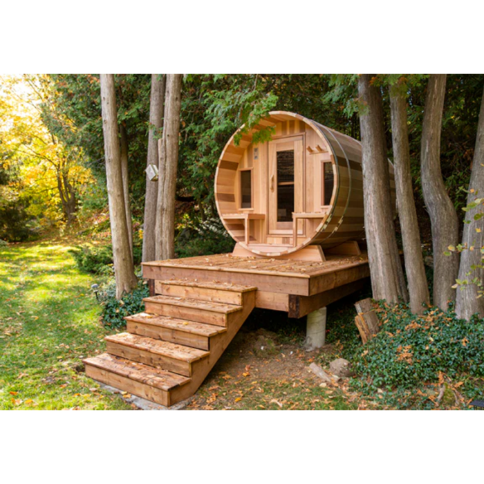 6 Person Barrel Sauna Kit | Tranquility Collection | Canadian Timber Cedar Sauna | 360 Cu. Ft. - Image 19