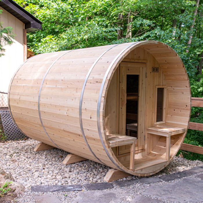 6 Person Barrel Sauna Kit | Tranquility Collection | Canadian Timber Cedar Sauna | 360 Cu. Ft. - Image 14
