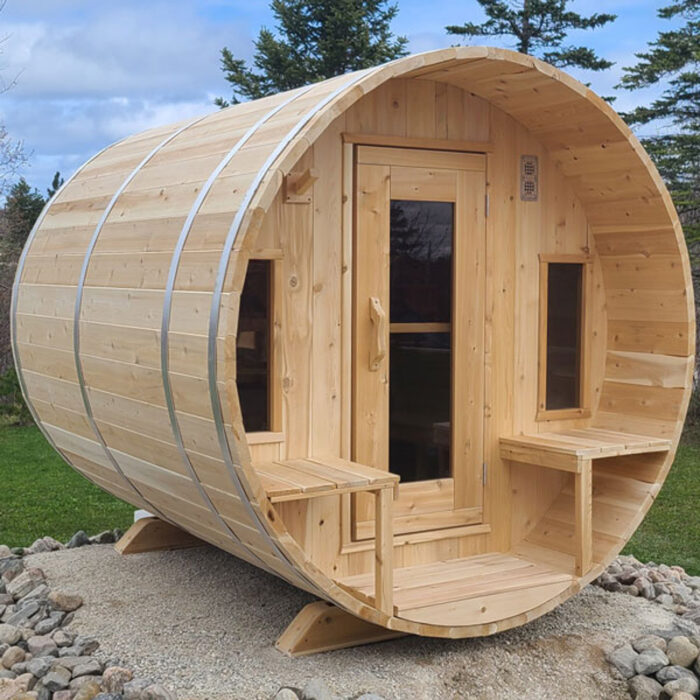 6 Person Barrel Sauna Kit | Tranquility Collection | Canadian Timber Cedar Sauna | 360 Cu. Ft. - Image 16