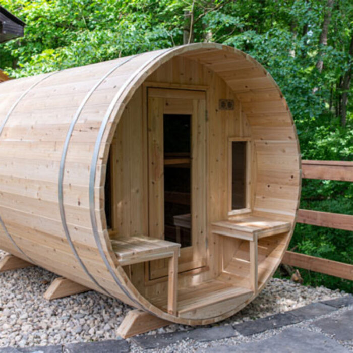 6 Person Barrel Sauna Kit | Tranquility Collection | Canadian Timber Cedar Sauna | 360 Cu. Ft. - Image 3