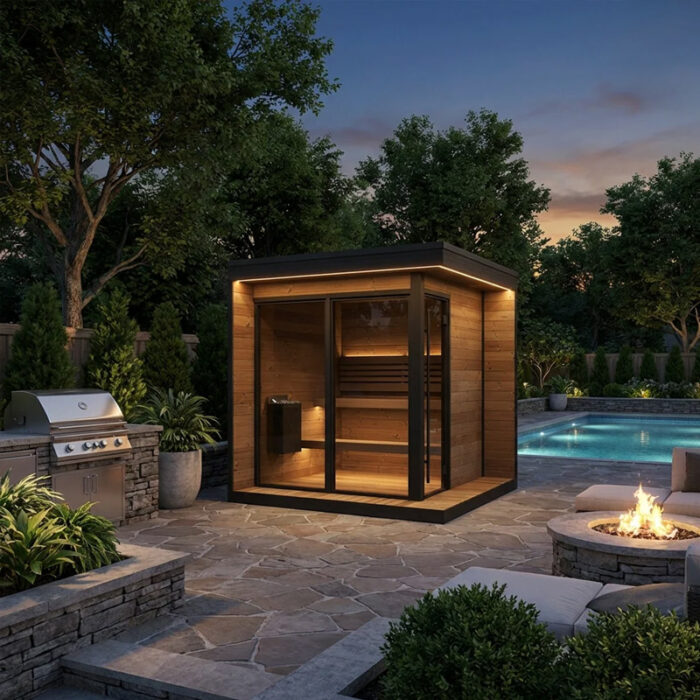 6 Person Outdoor Home Sauna Kit | GL6 Collection | SaunaLife Sauna | 225 Cu. Ft. - Image 10