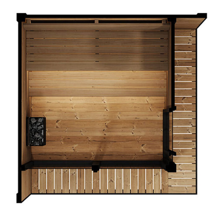 6 Person Outdoor Home Sauna Kit | GL6 Collection | SaunaLife Sauna | 225 Cu. Ft. - Image 7