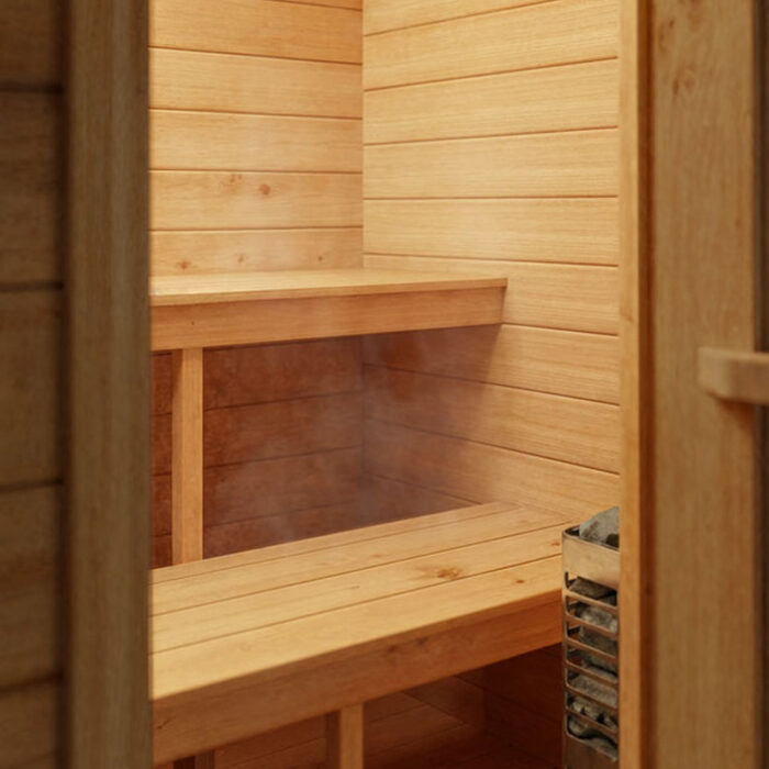 4 Person Outdoor Cabin Sauna | Palmer Collection | Canadian Timber Cedar Sauna | 260 cu. ft - Image 14