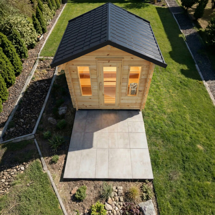 4 Person Outdoor Cabin Sauna | Palmer Collection | Canadian Timber Cedar Sauna | 260 cu. ft - Image 5