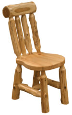 cedar log dining chair