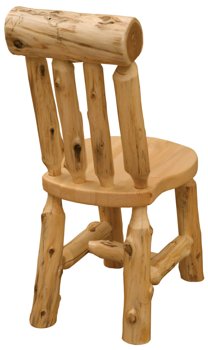 Cedar Bistro Lumberjack Side Chair | Cedar Log Dining Chair - Image 2