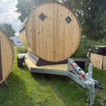Mobile Sauna Trailer | Hydraulic Drop-Down Galvanized Steel | Multiple Widths and Lengths - Image 3