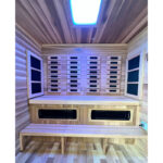 6-Person Outdoor Hybrid Sauna | Golden Design Karlstad Series | Outdoor Infrared Sauna - Image 8