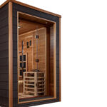 6-Person Outdoor Hybrid Sauna | Golden Design Karlstad Series | Outdoor Infrared Sauna - Image 4