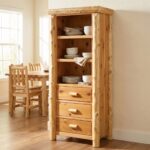 Cedar Log Open Pantry | Handcrafted Buffet Pantry - Image 2