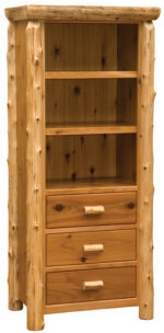 Cedar Log Open Pantry | Handcrafted Buffet Pantry