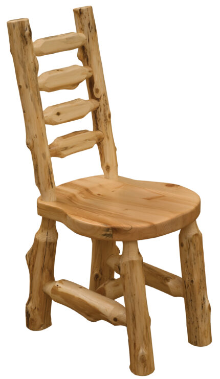 cedar ladder back dining chair