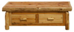 Cedar Log Enclosed Coffee Table | Elevating Top - Image 2