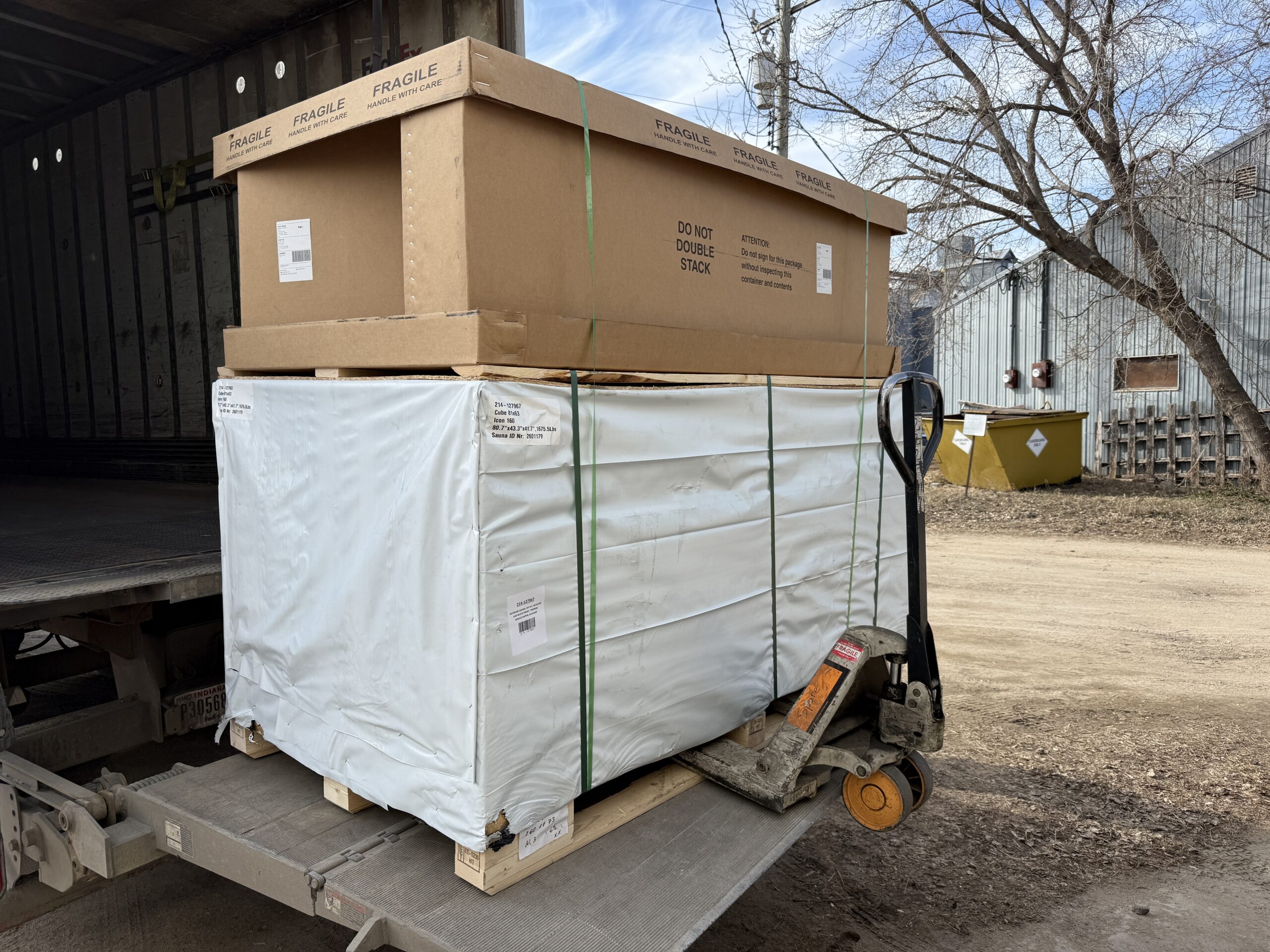 SaunaLife Cube Sauna Shipping & Delivery