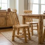 Cedar Bistro Lumberjack Side Chair | Cedar Log Dining Chair - Image 4