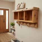 Cedar Hanging Locker | Handcrafted Log | Entry Room Wall Storage Locker - Image 2