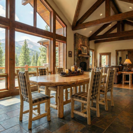 rustic dining tables