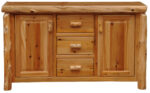 Cedar Log Sideboard | Cedar Log Buffet Hutch - Image 3