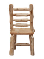 Cedar Ladder-back Log Side Chair | Cedar Log Dining Chair - Image 4