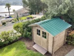 Shed house for storage office space and creative backyard use