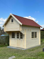 Log cabin kit style structure for Airbnb rental use