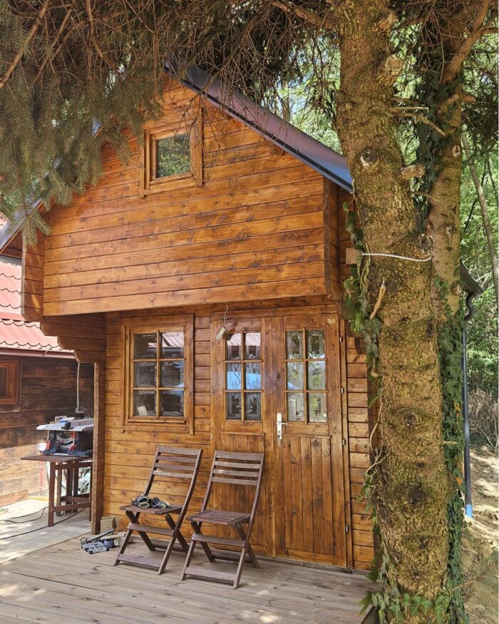 The Hudson Bunkie | Log Cabin Kit with Loft - Image 2