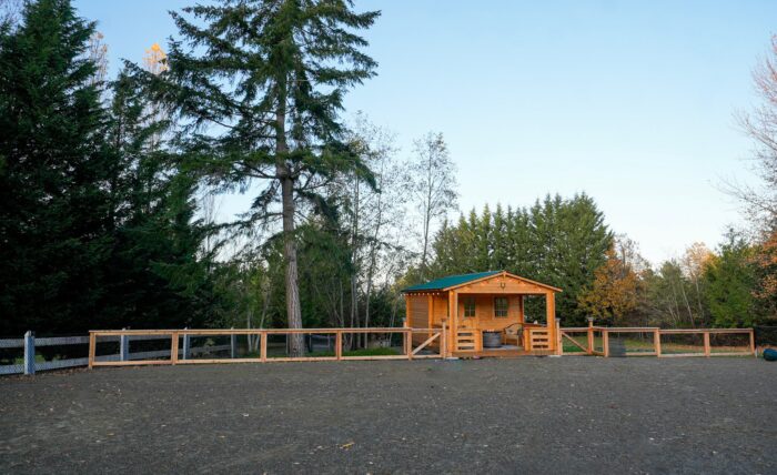 The Big Sky Cabin tiny cabin with covered porch