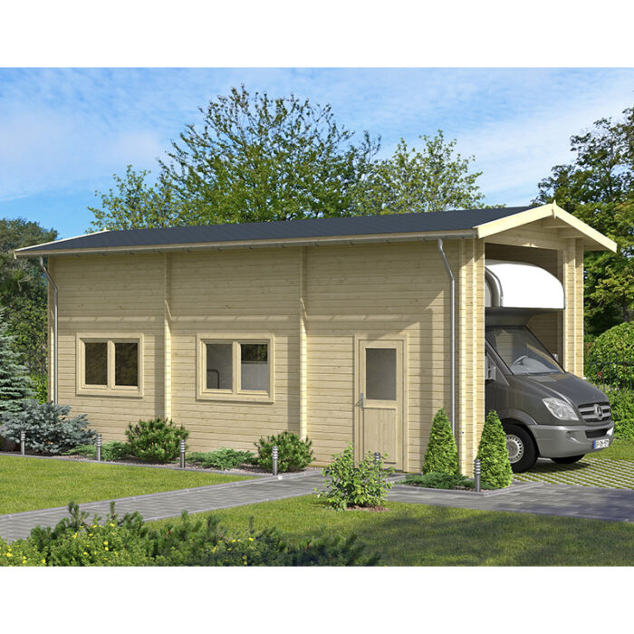 The Trail Boss Garage large garage kit for trailer and equipment storage