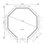 Modern DIY gazebo with large windows and unique floorplan