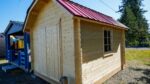 Barn shed for storage office space and backyard retreat use