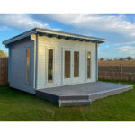 The Prairie Forge Studio modern shed house for backyard office use