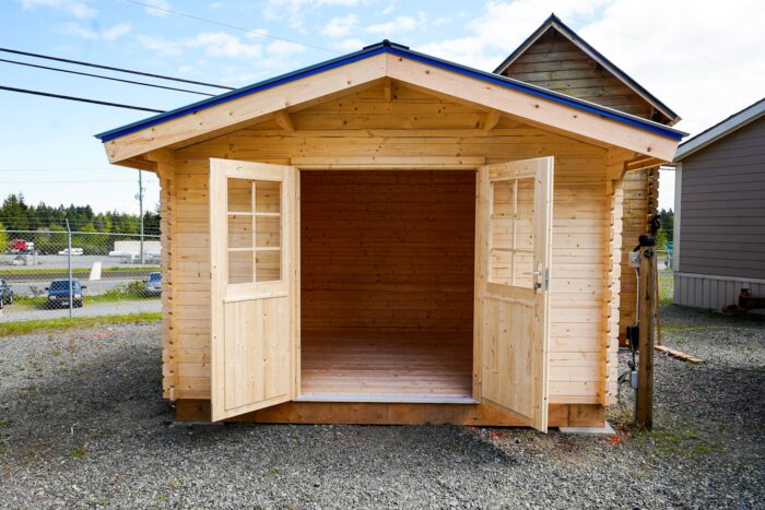 DIY shed for backyard studio, hobby room, or guest space