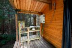 Roosevelt Garden Studio used as a white backyard office