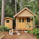 Bunkie cabin kit with loft for guest overflow
