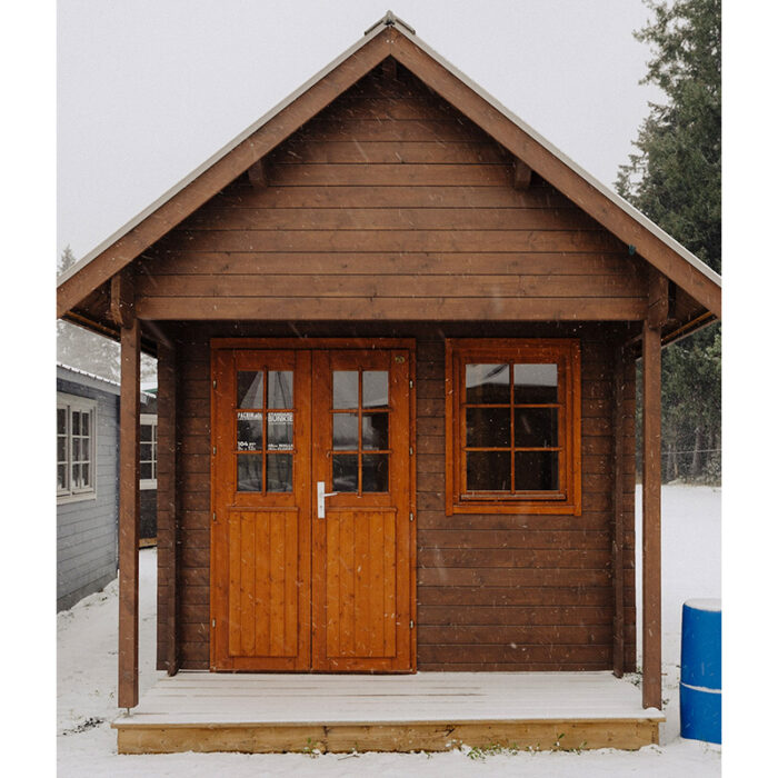 Loft bunkie for lake cabin and backyard retreat use