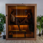 Premium indoor dry sauna with electric heater options