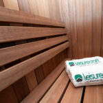 Compact indoor sauna for home gym bathroom or basement