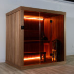 CT Element Studio wood sauna for luxury indoor wellness space