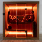 Luxury wood sauna for residential and commercial wellness spaces