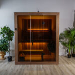 Spacious 2 to 4 person indoor wood sauna by Canadian Timber
