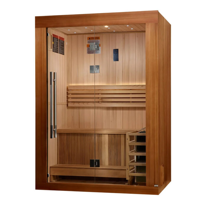 2 Person Home Sauna | Golden Designs Sundsvall | Traditional Indoor Kit - Image 2