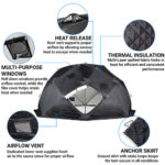 6 Person Large Sauna Tent | SaunaLife SaunaTrekker XL - Image 9